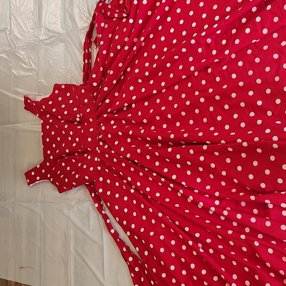 Leslie Lucks Red Polka Dot Dress - Picture 2 of 12